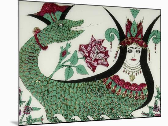 La reine des serpents Shahmaran-null-Mounted Giclee Print