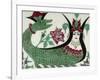 La reine des serpents Shahmaran-null-Framed Giclee Print