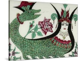 La reine des serpents Shahmaran-null-Stretched Canvas