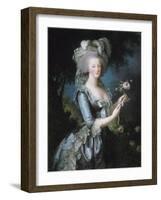 La reine Marie-Antoinette dit "à la Rose" (1755-1793)-Elisabeth Louise Vigée-LeBrun-Framed Giclee Print