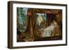 La Rencontre Entre Antoine Et Cleopatre - La Reine D'egypte Cleopatre (79-30 Avant Jc) Rencontre So-Lawrence Alma-Tadema-Framed Giclee Print