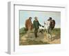 La Rencontre or Bonjour Monsieur Courbet, 1854-Gustave Courbet-Framed Giclee Print