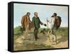 La Rencontre or Bonjour Monsieur Courbet, 1854-Gustave Courbet-Framed Stretched Canvas