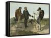 La rencontre ou "Bonjour Monsieur Courbet"-Gustave Courbet-Framed Stretched Canvas