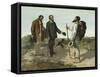 La rencontre ou "Bonjour Monsieur Courbet"-Gustave Courbet-Framed Stretched Canvas