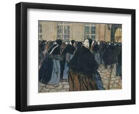 'La Rentree A L'Hospice De La Salpetriere', c1911-Georges Dupuis-Framed Giclee Print