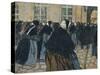 'La Rentree A L'Hospice De La Salpetriere', c1911-Georges Dupuis-Stretched Canvas