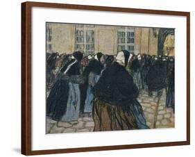 'La Rentree A L'Hospice De La Salpetriere', c1911-Georges Dupuis-Framed Giclee Print