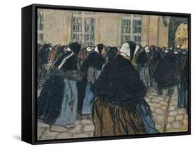 'La Rentree A L'Hospice De La Salpetriere', c1911-Georges Dupuis-Framed Stretched Canvas