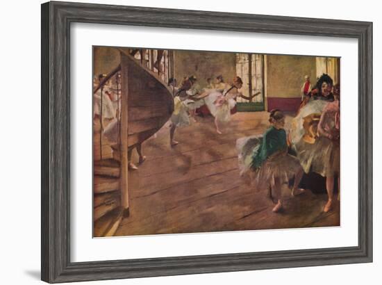 'La Repetition', 1877-Edgar Degas-Framed Giclee Print