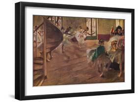 'La Repetition', 1877-Edgar Degas-Framed Giclee Print