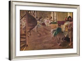 'La Repetition', 1877-Edgar Degas-Framed Giclee Print