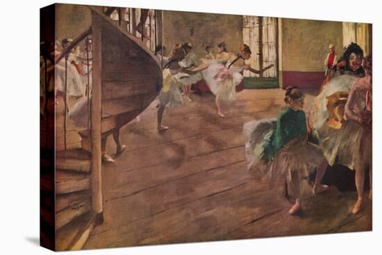 'La Repetition', 1877-Edgar Degas-Stretched Canvas