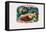 La Reposa Cigar Label-null-Framed Stretched Canvas