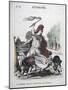 La Republique Chassant La Basse-Cour Des Tuilleries, Allegorical Cartoon, 1870-1871-null-Mounted Giclee Print