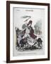 La Republique Chassant La Basse-Cour Des Tuilleries, Allegorical Cartoon, 1870-1871-null-Framed Giclee Print