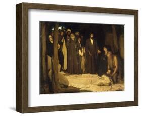 La résurrection de Lazare-Henry Ossawa Tanner-Framed Giclee Print