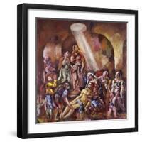 La Résurrection de Lazare-Charles-Georges Dufresne-Framed Giclee Print