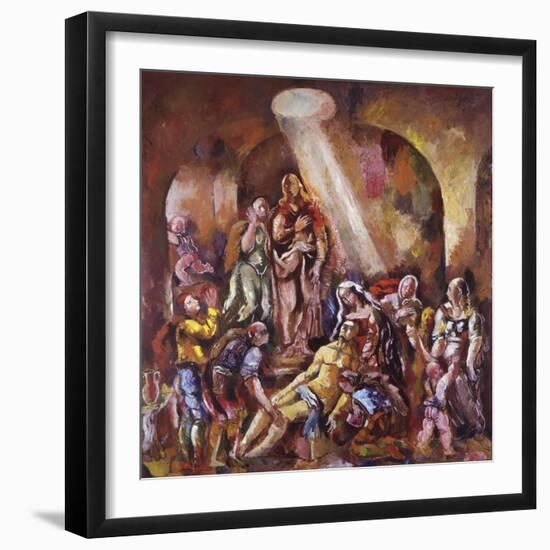 La Résurrection de Lazare-Charles-Georges Dufresne-Framed Giclee Print
