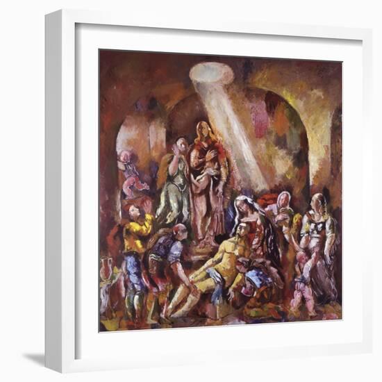 La Résurrection de Lazare-Charles-Georges Dufresne-Framed Giclee Print