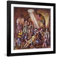 La Résurrection de Lazare-Charles-Georges Dufresne-Framed Giclee Print