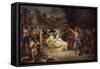 La Résurrection du fils de la veuve de Naïm-Jean-Baptiste Joseph Wicar-Framed Stretched Canvas