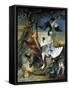 La Retour De Chasse': a Hunting Dog Guarding Dead Game-Jean-Baptiste Oudry-Framed Stretched Canvas