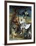 La Retour De Chasse': a Hunting Dog Guarding Dead Game-Jean-Baptiste Oudry-Framed Giclee Print