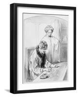 La Réussite, Plate 12 from Les Toquades, 1858-Paul Gavarni-Framed Giclee Print