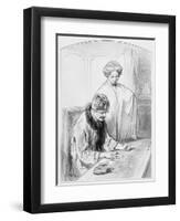 La Réussite, Plate 12 from Les Toquades, 1858-Paul Gavarni-Framed Giclee Print