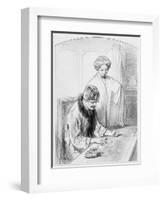 La Réussite, Plate 12 from Les Toquades, 1858-Paul Gavarni-Framed Giclee Print