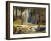 La Revelation, Brunnhilde (Brunehilde, Brynhildr) Decouvrant Siegmund Et Sieglinde - the Revelation-Gaston Bussiere-Framed Giclee Print