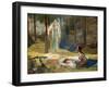 La Revelation, Brunnhilde (Brunehilde, Brynhildr) Decouvrant Siegmund Et Sieglinde - the Revelation-Gaston Bussiere-Framed Giclee Print