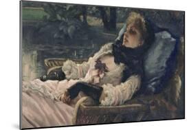 La rêveuse ou Soirée d'été-James Tissot-Mounted Giclee Print