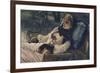 La rêveuse ou Soirée d'été-James Tissot-Framed Giclee Print