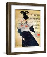 La Revue Blanche, C19th Century-Henri de Toulouse-Lautrec-Framed Premium Giclee Print