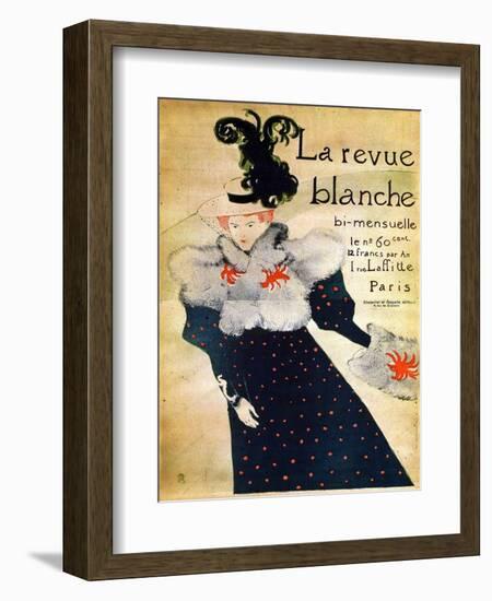 La Revue Blanche, C19th Century-Henri de Toulouse-Lautrec-Framed Premium Giclee Print