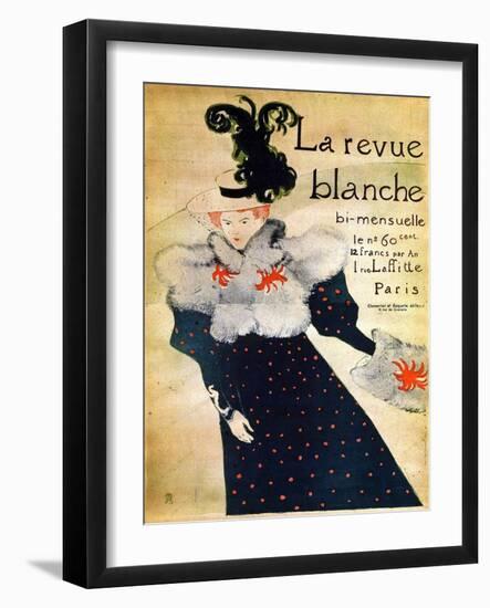 La Revue Blanche, C19th Century-Henri de Toulouse-Lautrec-Framed Giclee Print