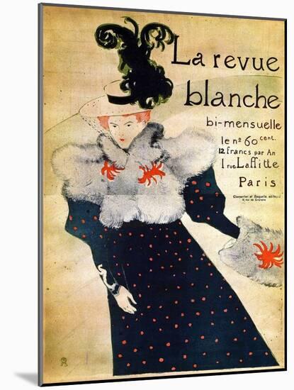 La Revue Blanche, C19th Century-Henri de Toulouse-Lautrec-Mounted Giclee Print