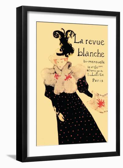 La Revue Blanche-Henri de Toulouse-Lautrec-Framed Art Print