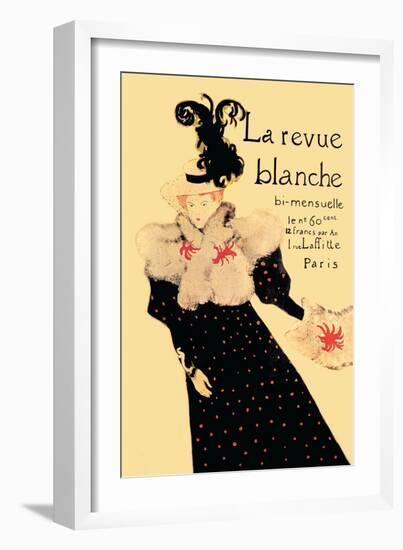 La Revue Blanche-Henri de Toulouse-Lautrec-Framed Art Print