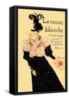 La Revue Blanche-Henri de Toulouse-Lautrec-Framed Stretched Canvas