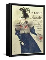 La Revue Blanche-Henri de Toulouse-Lautrec-Framed Stretched Canvas