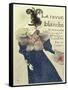 La Revue Blanche-Henri de Toulouse-Lautrec-Framed Stretched Canvas
