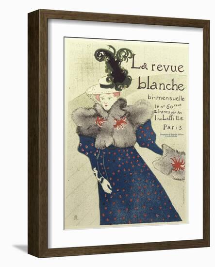 La Revue Blanche-Henri de Toulouse-Lautrec-Framed Giclee Print