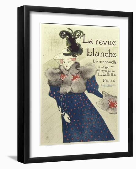 La Revue Blanche-Henri de Toulouse-Lautrec-Framed Giclee Print