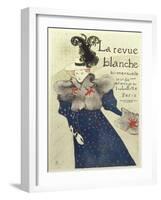 La Revue Blanche-Henri de Toulouse-Lautrec-Framed Giclee Print