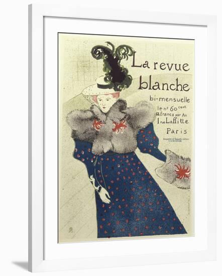 La Revue Blanche-Henri de Toulouse-Lautrec-Framed Giclee Print