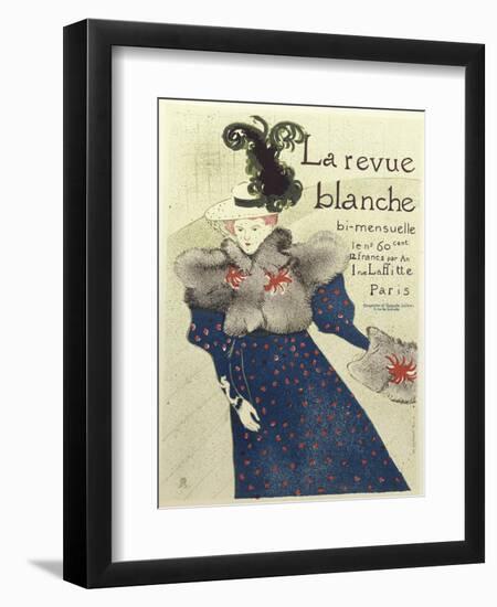 La Revue Blanche-Henri de Toulouse-Lautrec-Framed Premium Giclee Print