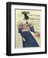 La Revue Blanche-Henri de Toulouse-Lautrec-Framed Premium Giclee Print